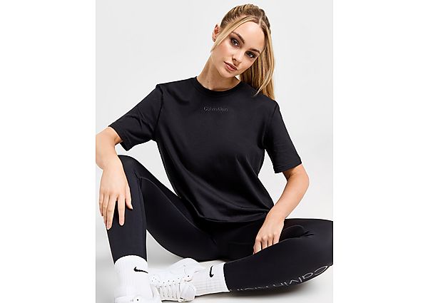 Calvin Klein Sport Logo T-Shirt Black- Dames Black
