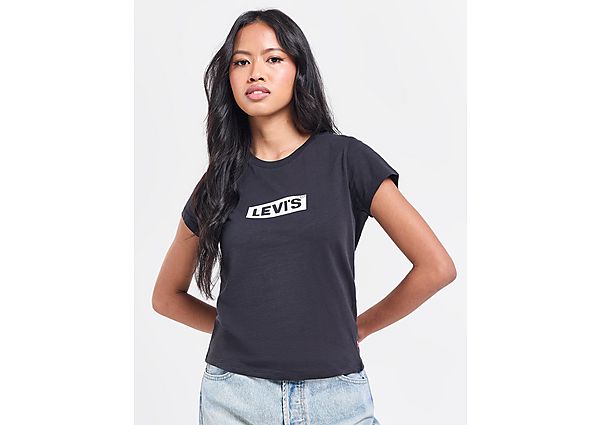 levi's authentic boxtab t-shirt - damen, black