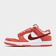 White/Red/Red Nike Dunk Low Women's
