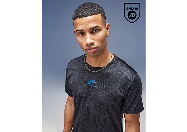 Nike Air Max Performance All Over Print T-Shirt Black- Heren