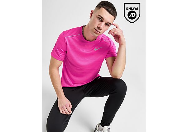 Nike Miler 1.0 T-Shirt Pink- Heren