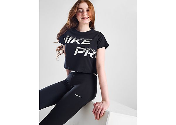 Nike ' Fitness Pro Crop T-Shirt Junior Black Kind