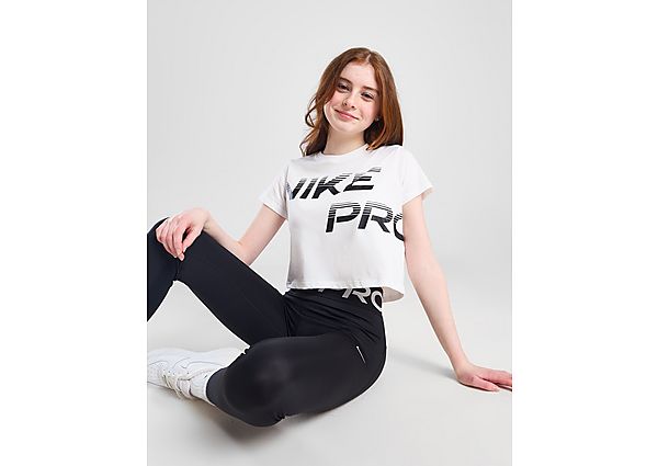 Nike ' Fitness Pro Crop T-Shirt Junior White Kind