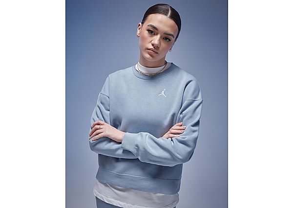 Jordan Brooklyn Crew Sweatshirt Blue Grey- Dames