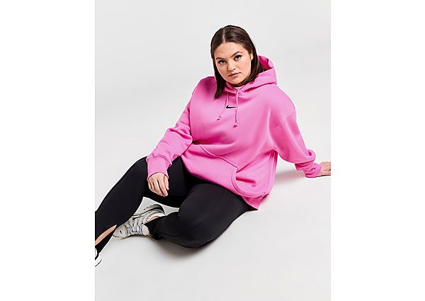 Nike Sportswear Phoenix Fleece Oversized hoodie voor dames (Plus Size) Pink- Dames