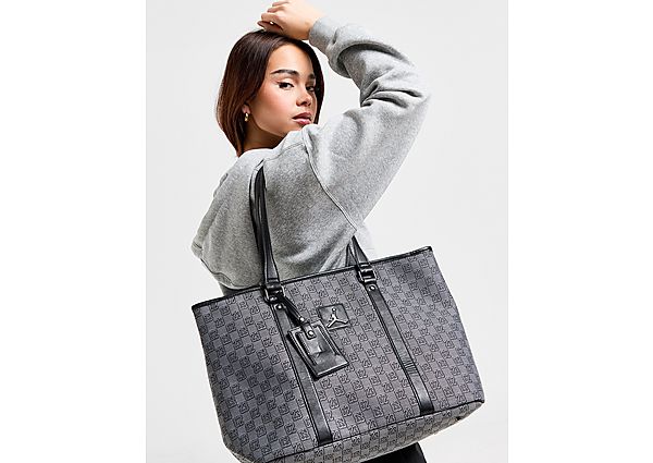 Jordan Monogram Tote Bag Grey- Dames