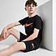 Black Nike Double Swoosh T-Shirt Junior