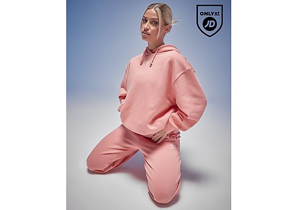 Adidas Originals Essential Overhead Hoodie Pink- Dames