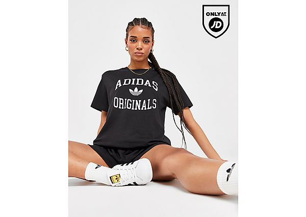 Adidas Originals Varsity T-Shirt Black- Dames