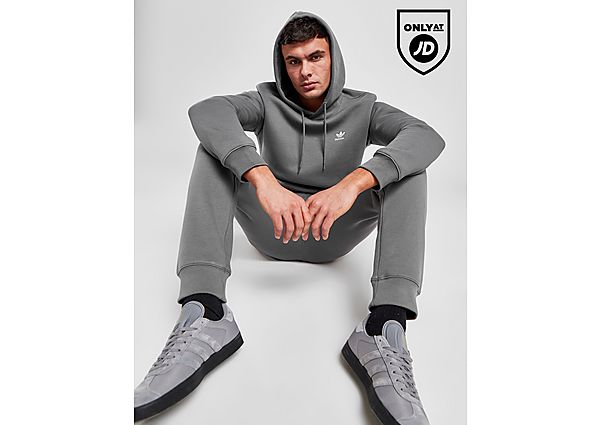 Adidas Originals Trefoil Essential Fleece Hoodie Grey- Heren