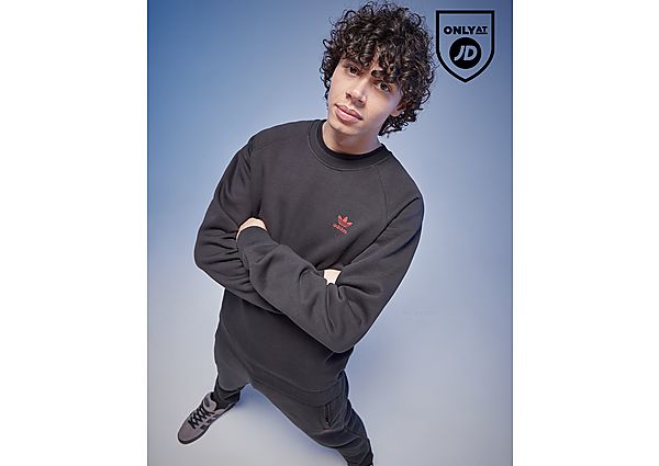 Adidas Originals Trefoil Essential Crew Sweater Heren Black- Heren