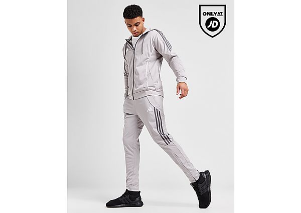 Adidas Tiro Hooded Tracksuit Grey- Heren Grey