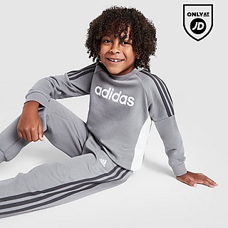 adidas Girls' Linear Crew Tracksuit Children