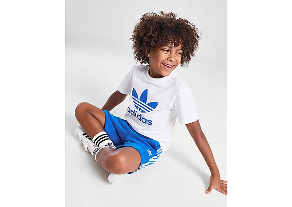 Adidas Originals Trefoil T-Shirt Shorts Set Children White Kind