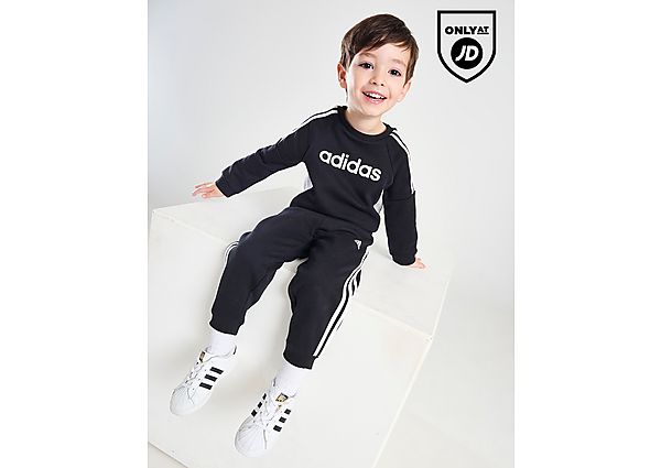 Adidas Linear Crew Tracksuit Infant Black Kind