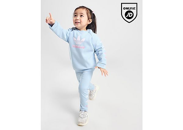 Adidas Originals Repeat Trefoil Crew Tracksuit Infant Blue Kind