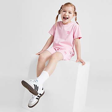 adidas Originals Girls' Essential T-Shirt/Shorts Set Infant