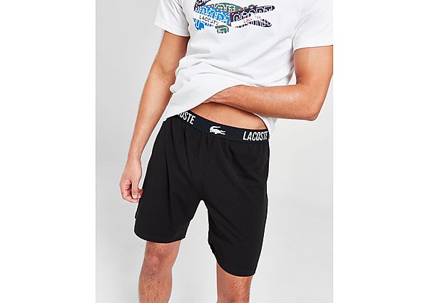 Lacoste Repeat Waistband Shorts Black- Heren