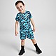 Blue MONTIREX Geo T-Shirt/Shorts Set Children