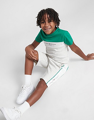Tommy Hilfiger Colour Block T-Shirt/Shorts Set Children