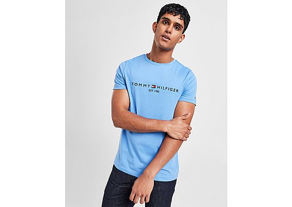 Tommy Hilfiger Core Embroidered Logo T-Shirt Blue- Heren
