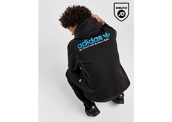 Adidas Originals Script Hoodie Black- Heren