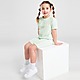 Green adidas Girls' Linear T-Shirt/Shorts Set Children