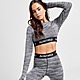 Grey MONTIREX Icon Trail Long Sleeve Crop Top