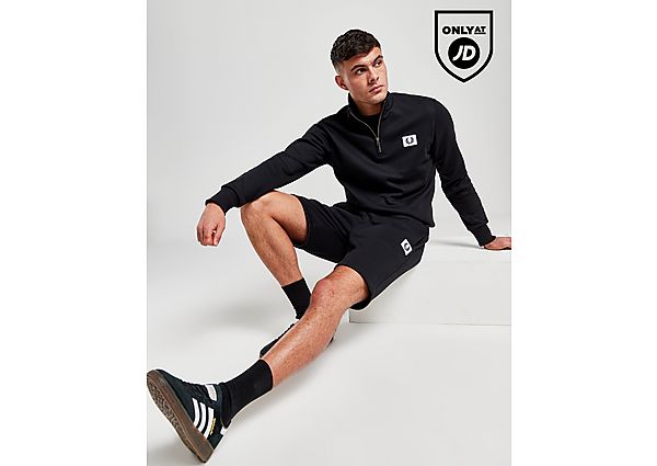 Fred Perry Badge Shorts Black- Heren