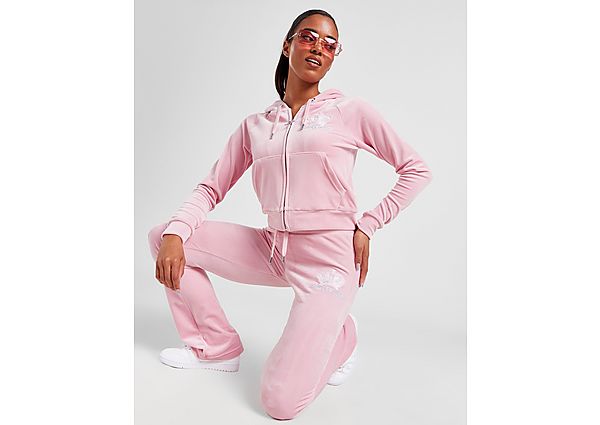 juicy couture royalty velours-hose - damen, pink
