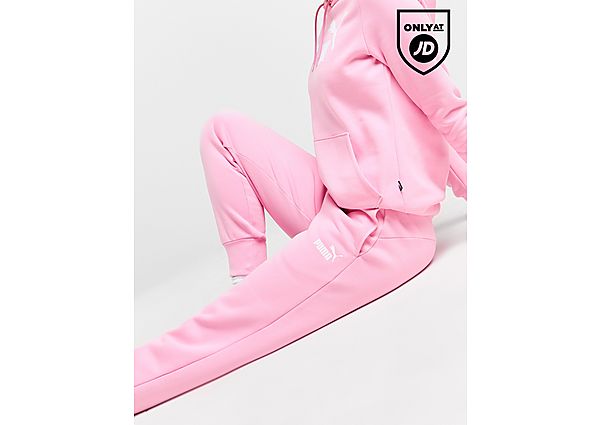 Puma Logo Joggers Pink- Dames