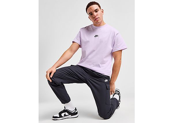 Nike Club T-Shirt Purple- Heren