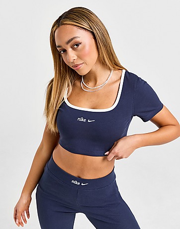 Nike Trend Ribbed Crop T-Shirt