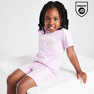 adidas Girls' Linear T-Shirt/Shorts Infant
