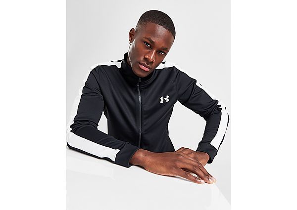 Under Armour UA Poly Track Top Black- Heren