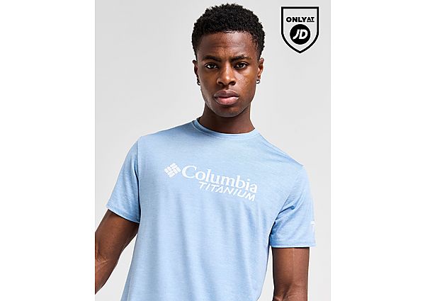 Columbia Titanium T-Shirt Blue- Heren
