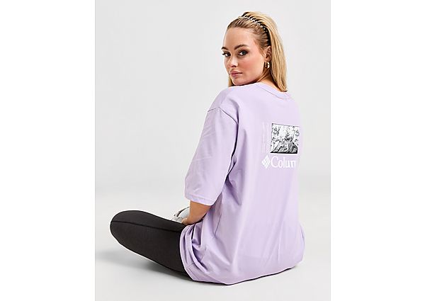 Columbia Graphic T-Shirt Purple- Dames