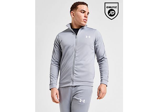 Under Armour UA Poly Track Top Grey- Heren