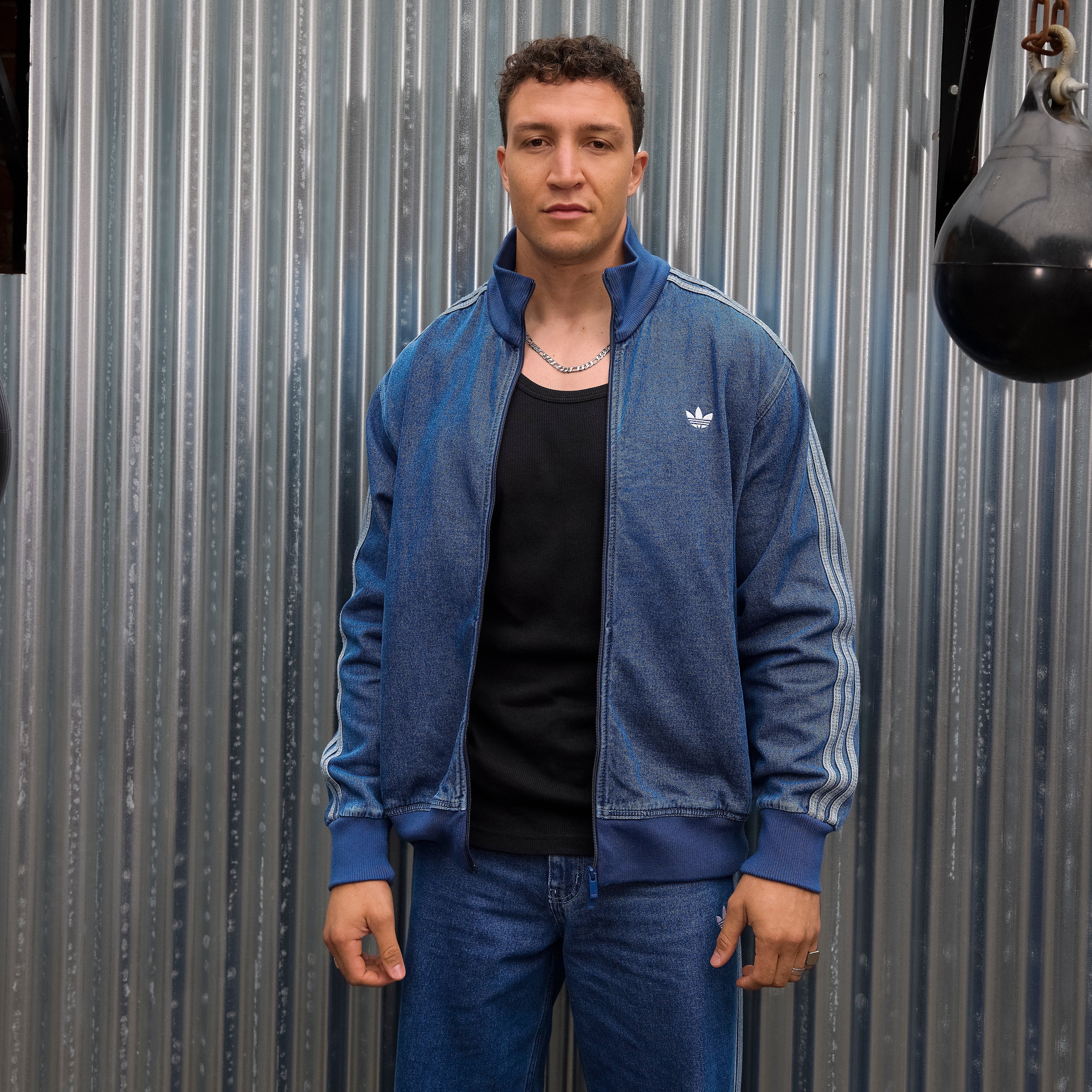 adidas Originals Adicolor Denim Firebird Track Top