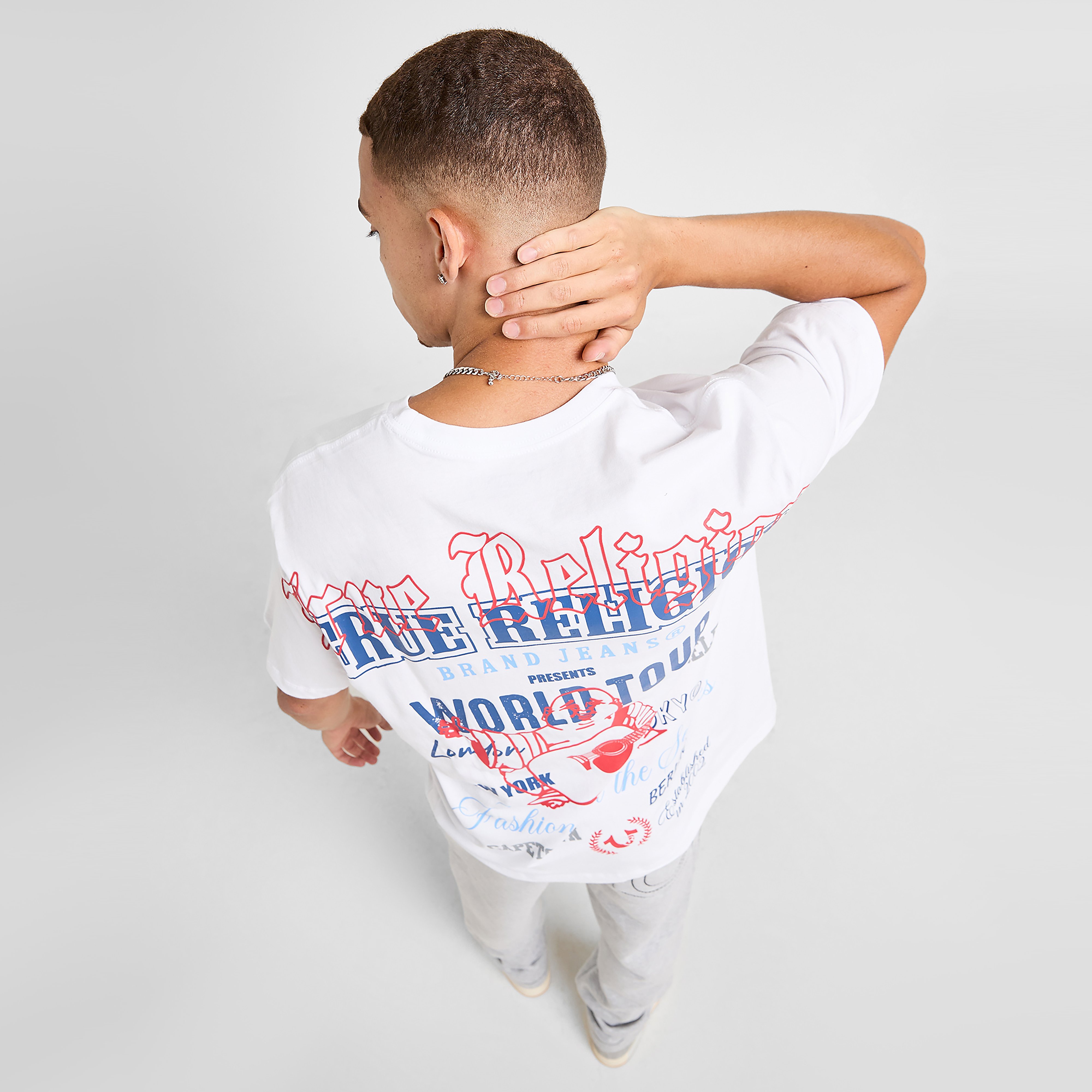 True Religion Multi Logo Back T-Shirt