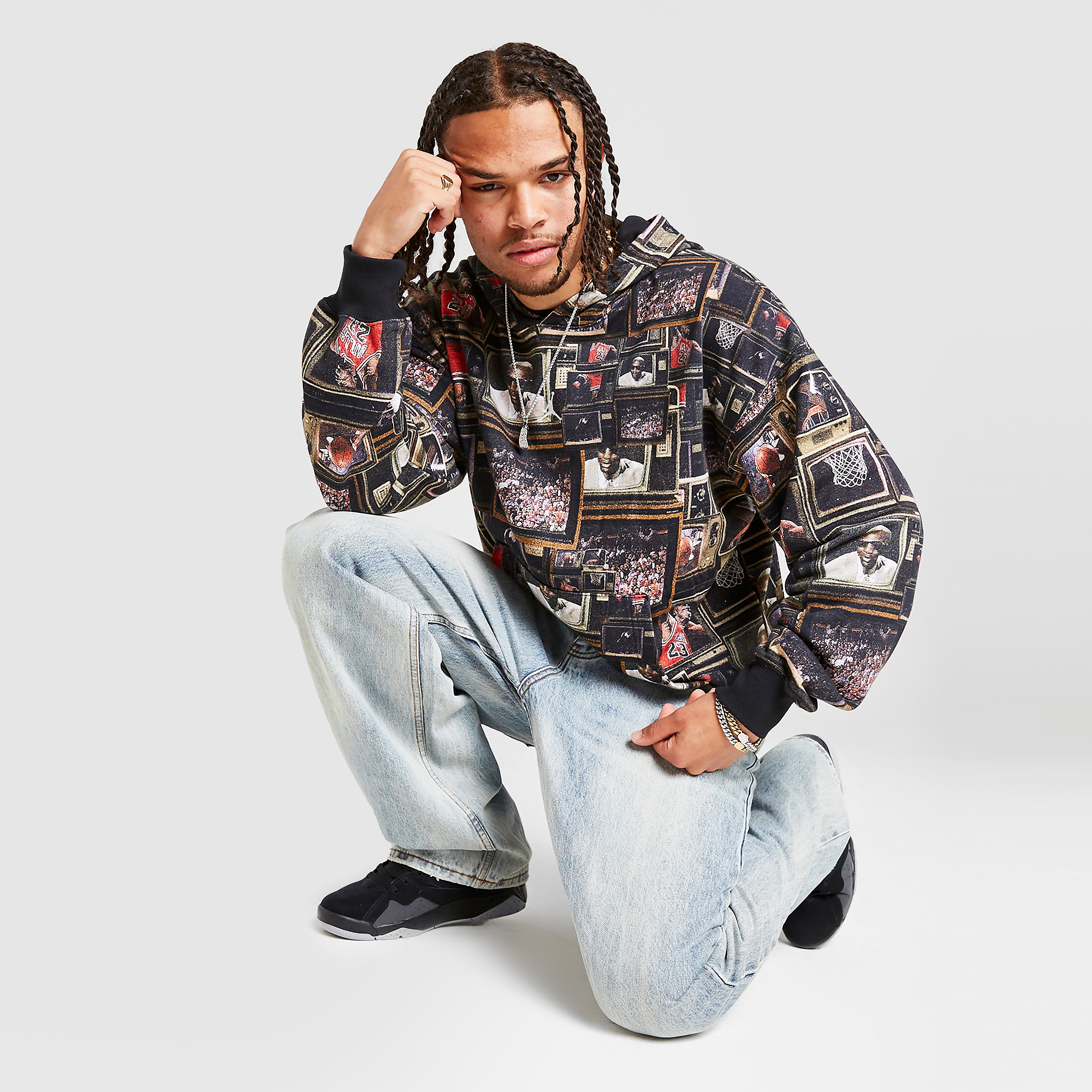 Jordan All Over Print Graphic Hoodie