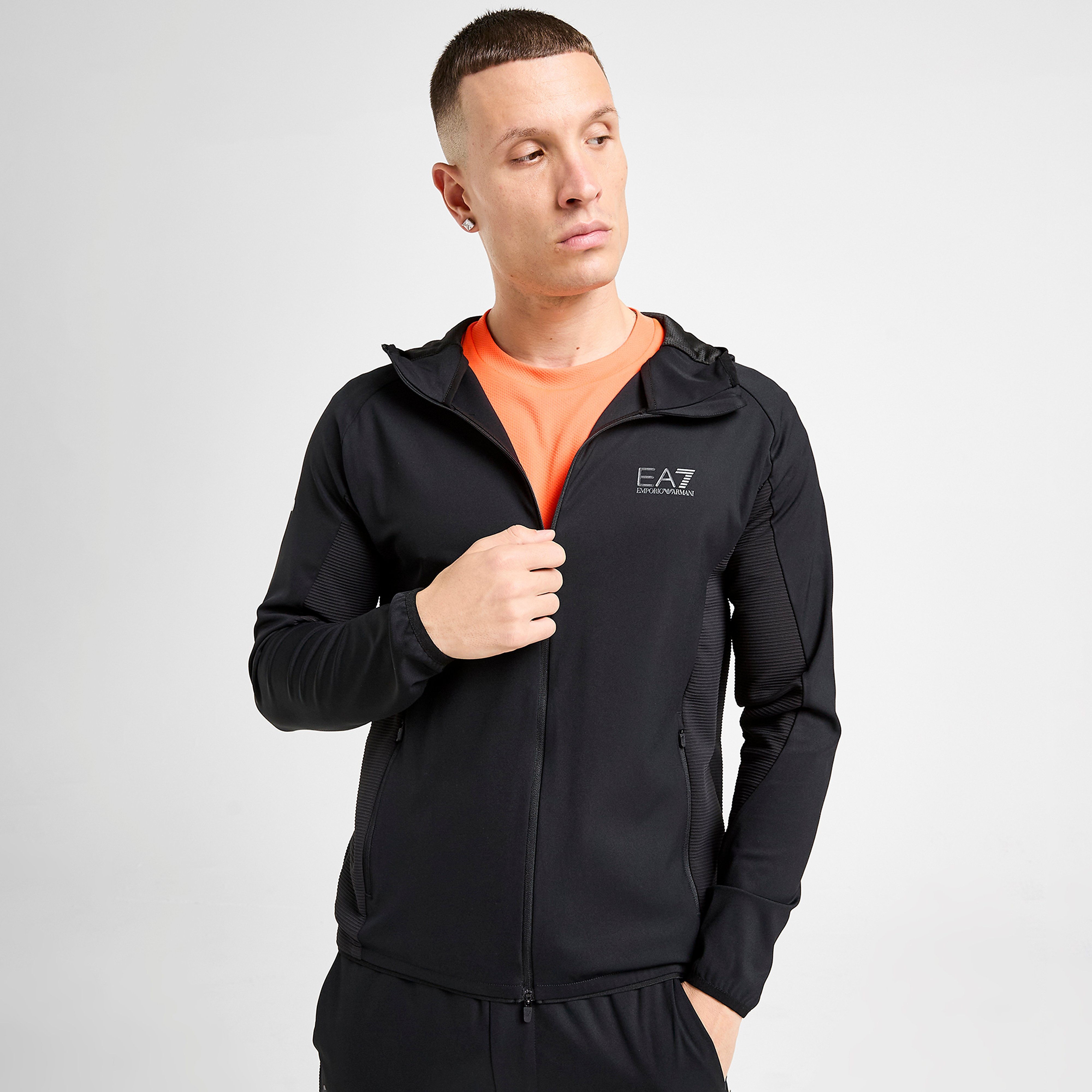 EA7 Emporio Armani Interlock Vigor Full Zip Hoodie