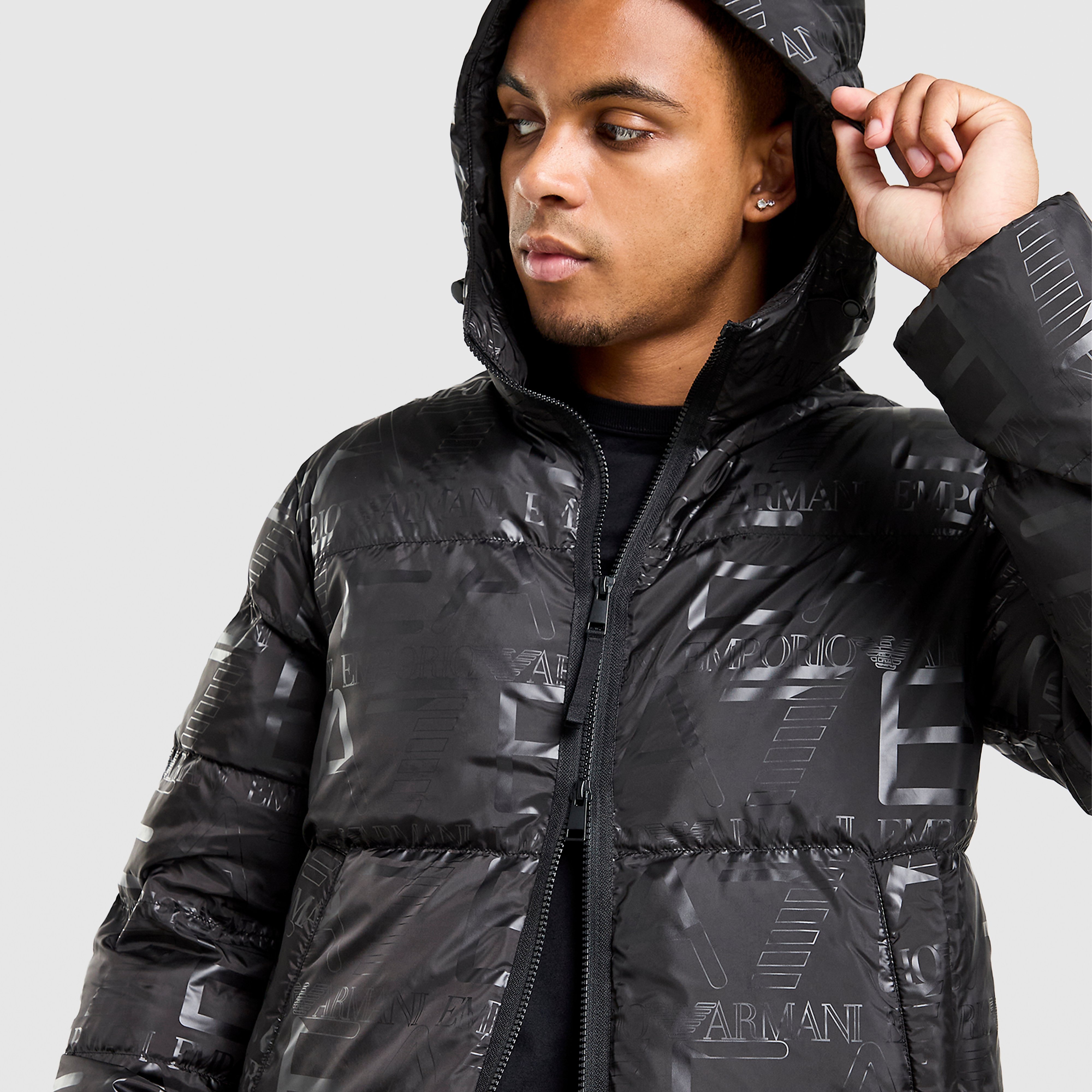 EA7 Emporio Armani All Over Print Padded Jacket