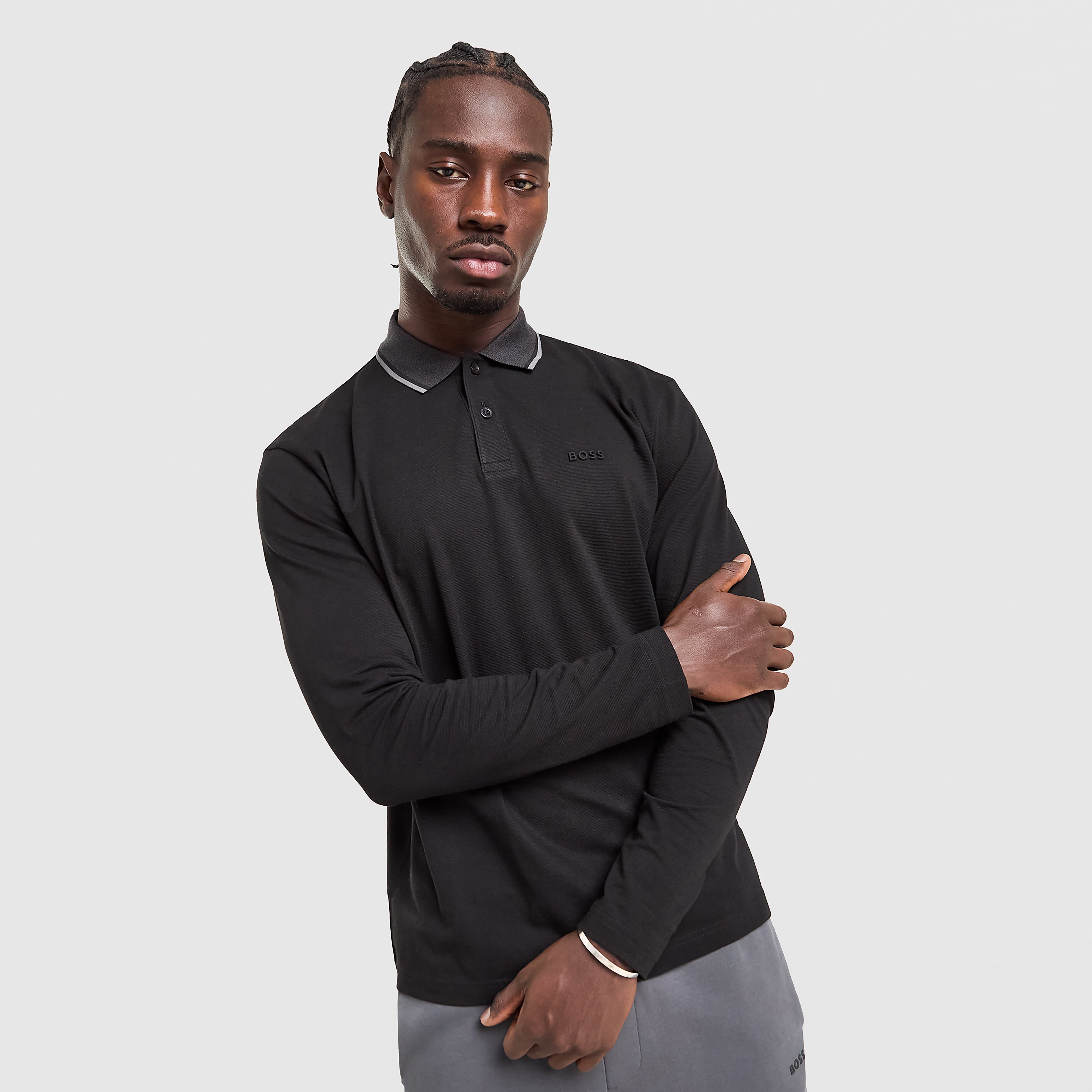 BOSS League Plisy Long Sleeve Polo Shirt