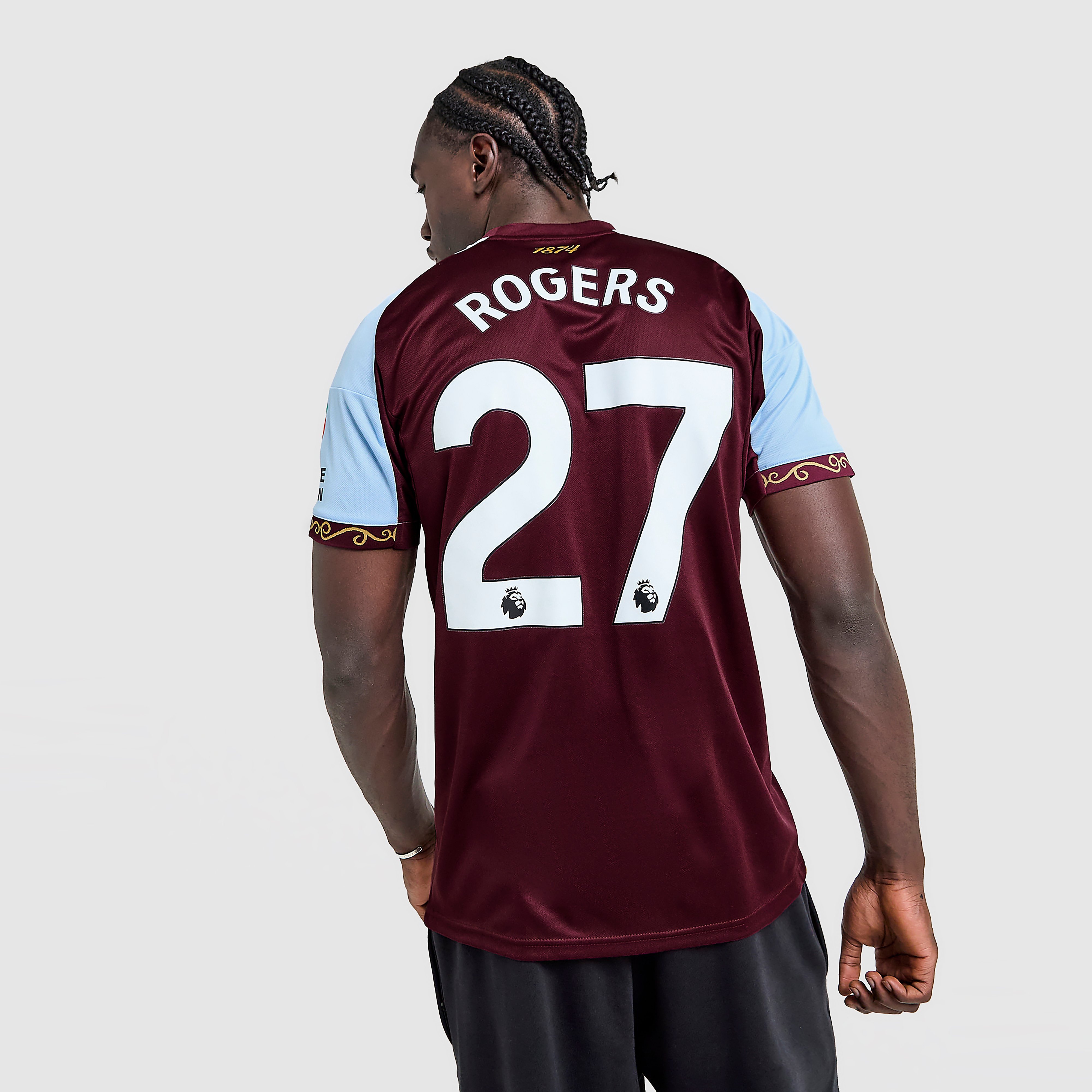 adidas Aston Villa FC 2025/26 Rogers #27 Home Shirt