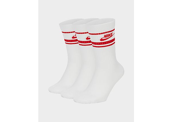 Nike 3-Pack Essential Stripe Socks - WHITE