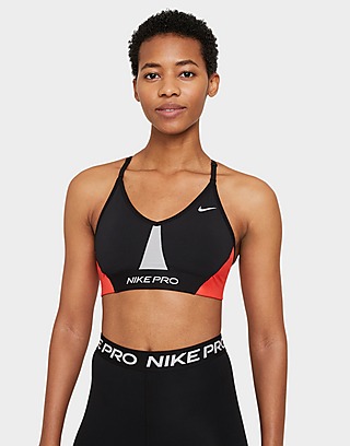 Nike Nike Pro Dri-FIT Indy Women's Light-Support Padded Colour-Block Sports Bra