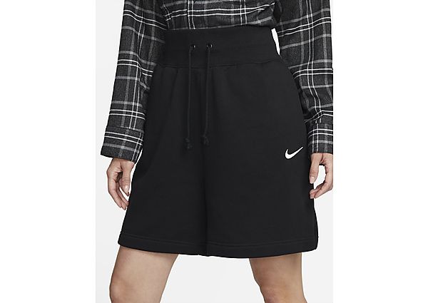 Nike Sportswear Phoenix Fleece Damesshorts met ruimvallende pasvorm en hoge taille Black Sail- Dames