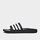Black/Grey/White/Black adidas Adilette Comfort Slides