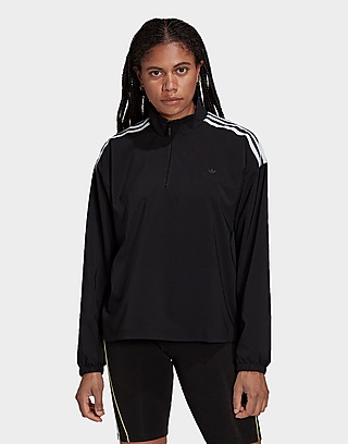 adidas Originals Triple Trefoil Woven Half-Zip Sweatshirt